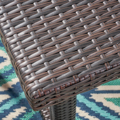 Set da pranzo da esterno Harlowe in vimini da 7 pezzi con cuscini di Christopher Knight Home