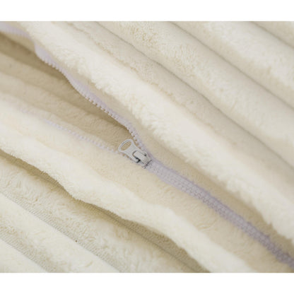 Divano letto oversize in velluto a coste Harmonia 109 W, chaise longue doppia con seduta profonda e 4 cuscini