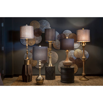 Arpa e puntale Sahara, decorazione murale in metallo multicolore