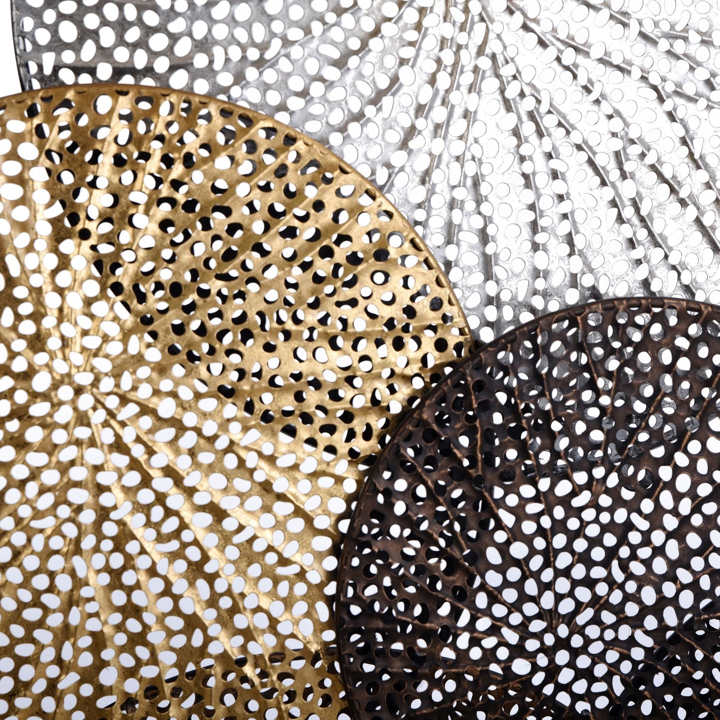 Arpa e puntale Sahara, decorazione murale in metallo multicolore