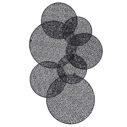 Arpa e puntale Sahara, decorazione murale in metallo multicolore