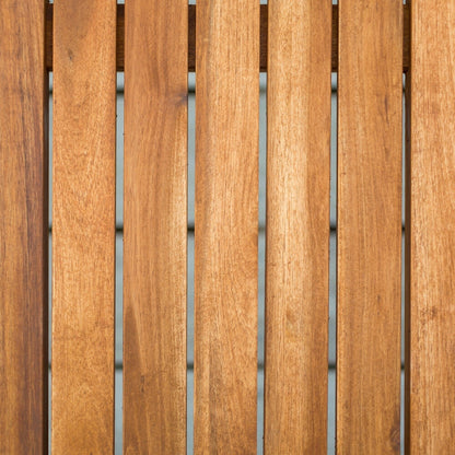 Set da pranzo Middlebrook Elephant Point in acacia a zig zag da 5 pezzi