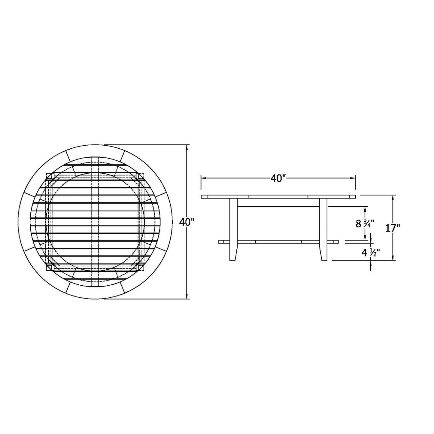 Set da conversazione per patio in teak Cambridge Casual Lowell da 5 pezzi