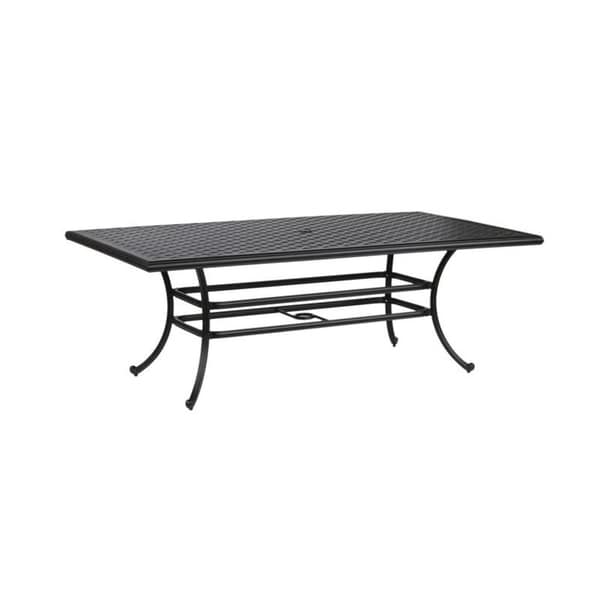 Set da pranzo in alluminio South Ponto da 7 pezzi con sedie girevoli imbottite di Havenside Home