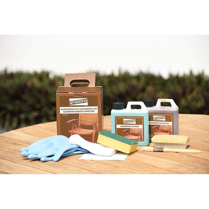 Set da pranzo estensibile per esterni Amazonia FSC Teak - 9 pezzi