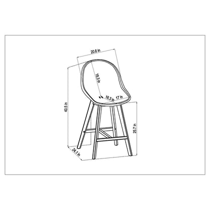 Set da bar Hawaii Patio da 5 pezzi