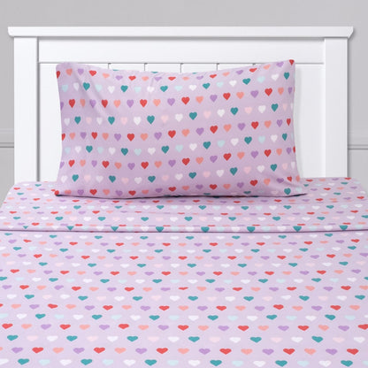 Set di lenzuola Hearts di Sweet Home Collection - Multi