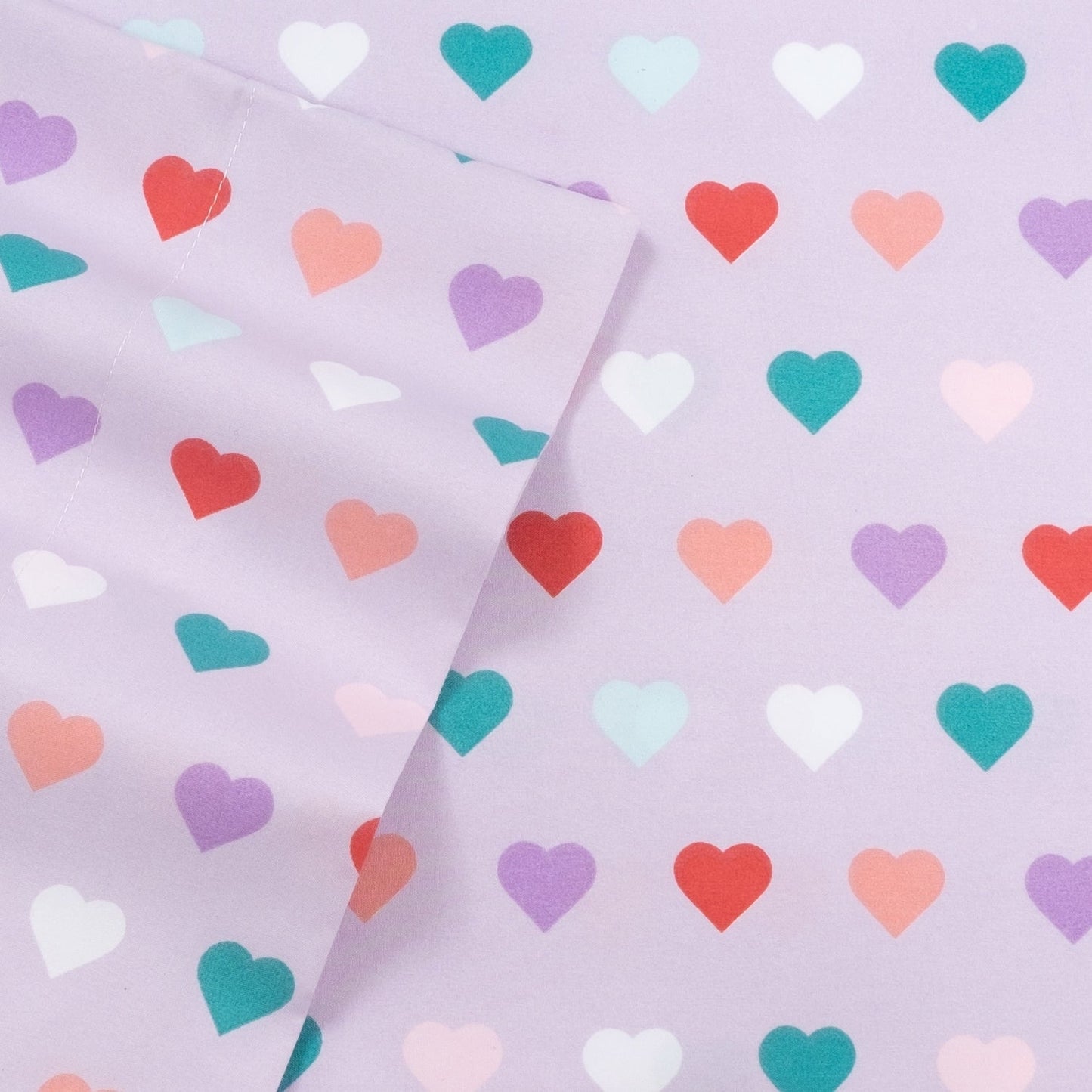 Set di lenzuola Hearts di Sweet Home Collection - Multi