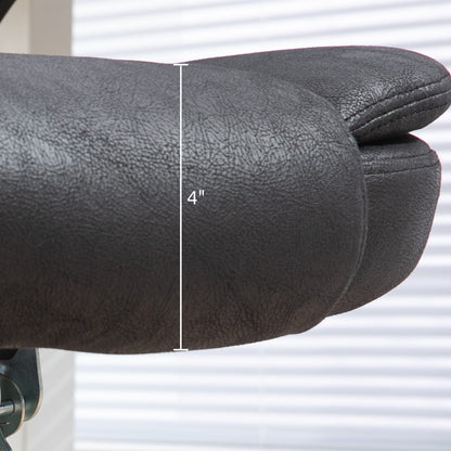 Sedia da ufficio direzionale in microfibra riscaldata con massaggio a 6 punti, schienale reclinabile, altezza regolabile e telecomando