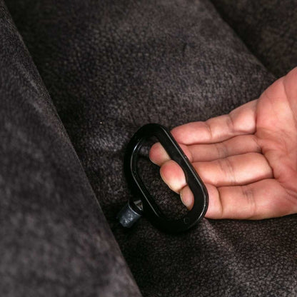 Poltrona reclinabile a dondolo, girevole a 360°, manuale, di grandi dimensioni, per soggiorno