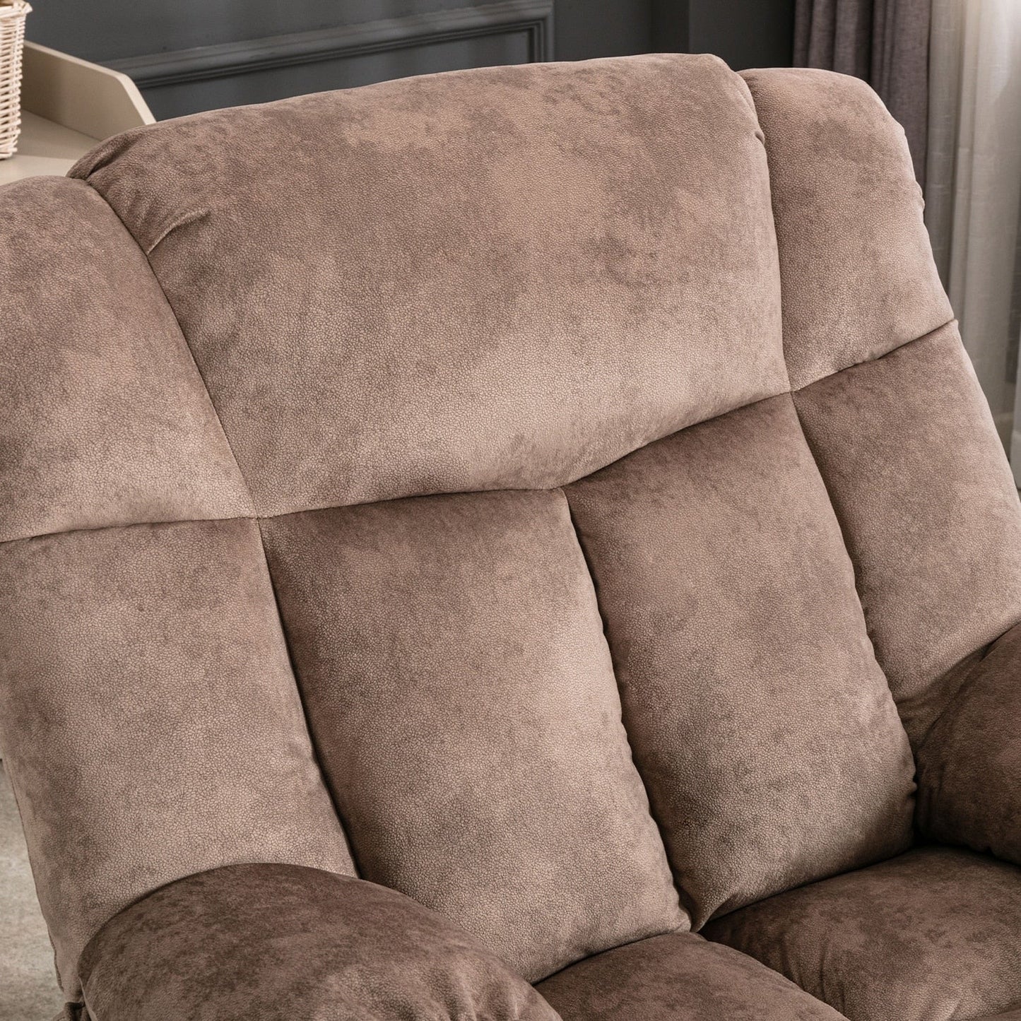 Poltrona reclinabile elettrica per anziani con design imbottito e resistente