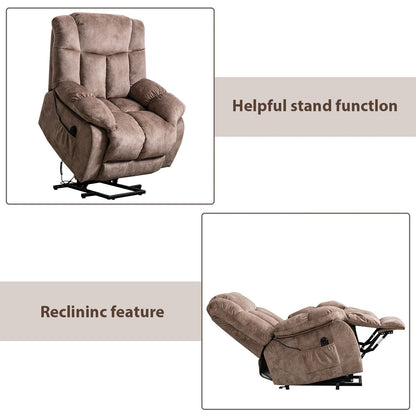 Poltrona reclinabile elettrica per anziani con design imbottito e resistente