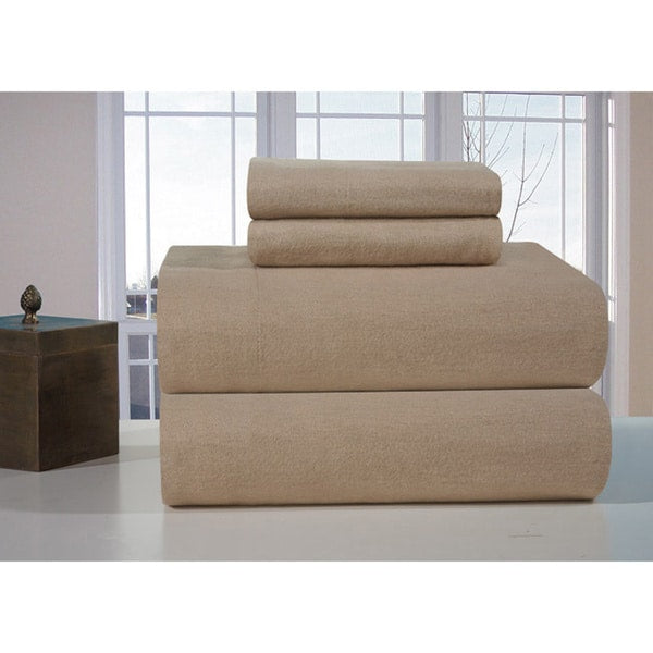 Set di lenzuola in flanella di cotone pesante