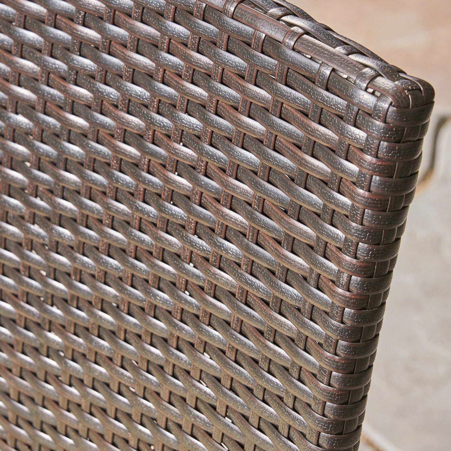 Set da pranzo rettangolare Heron Outdoor da 6 posti in legno di acacia e vimini di Christopher Knight Home