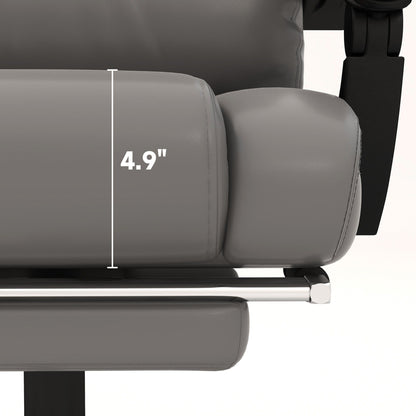 Poltrona da ufficio con schienale alto, massaggio vibrante a 6 punti, reclinabile, con supporto lombare e telecomando