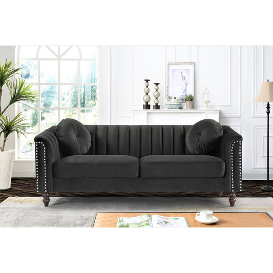 Divano Hills Tufted Back Nailhead 75.2