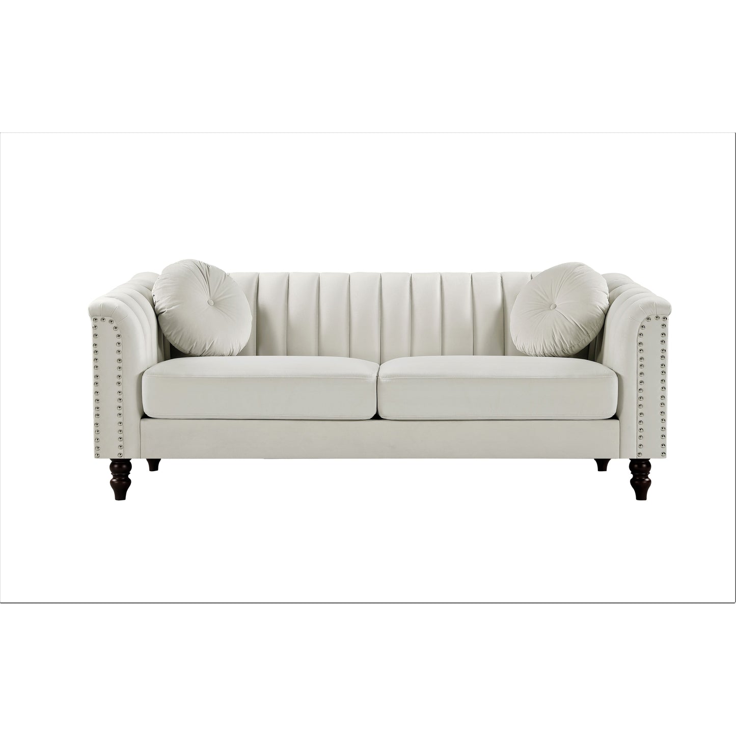 Divano Hills Tufted Back Nailhead 75.2