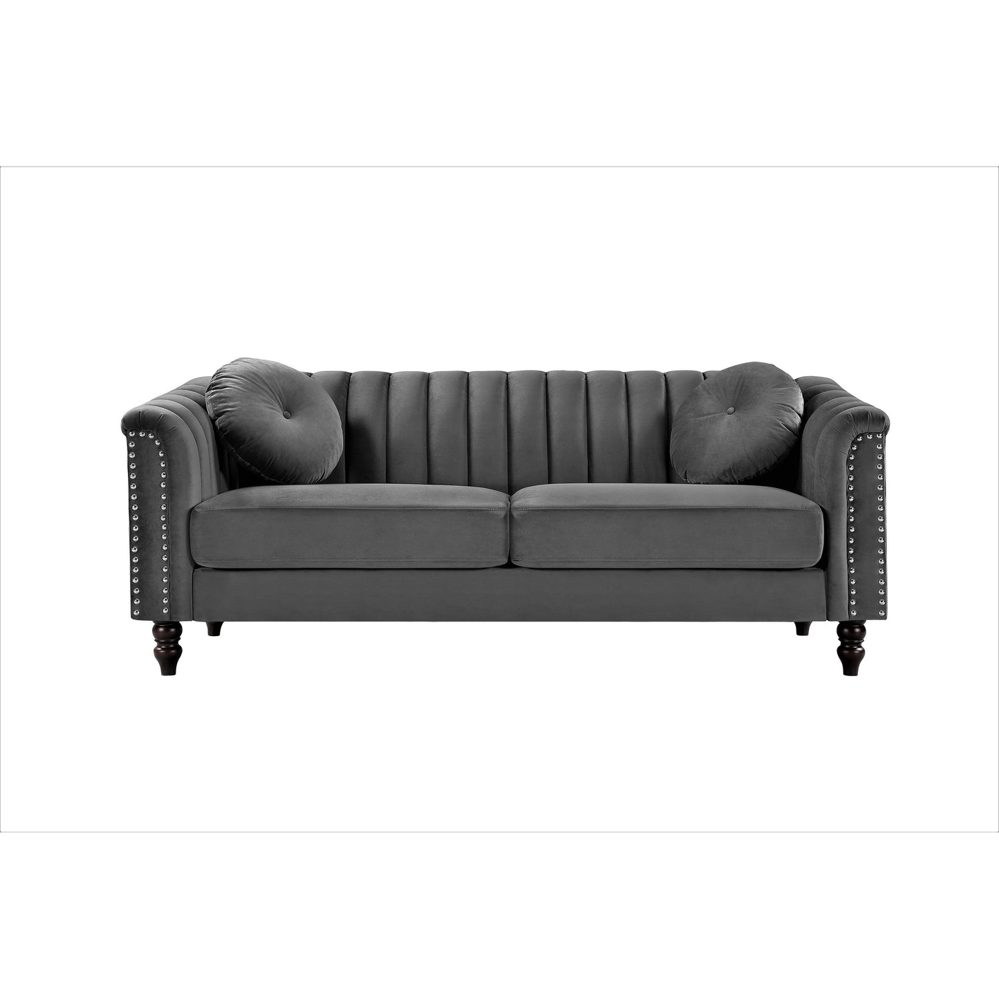 Divano Hills Tufted Back Nailhead 75.2