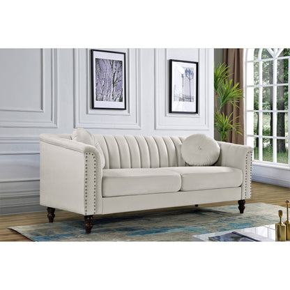 Divano Hills Tufted Back Nailhead 75.2
