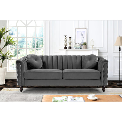 Divano Hills Tufted Back Nailhead 75.2
