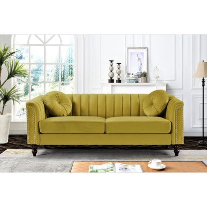 Divano Hills Tufted Back Nailhead 75.2