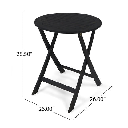 Set da bistrot in vimini e acacia per esterni Hillside di Christopher Knight Home - N/D