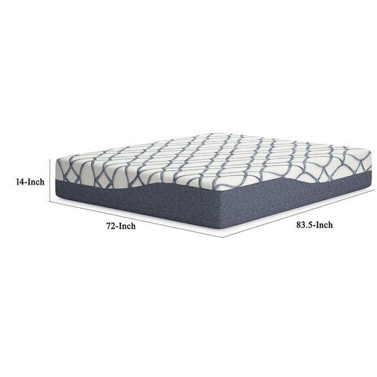 Materasso Himy California King, Memory Foam Response, raffreddamento da 14 pollici