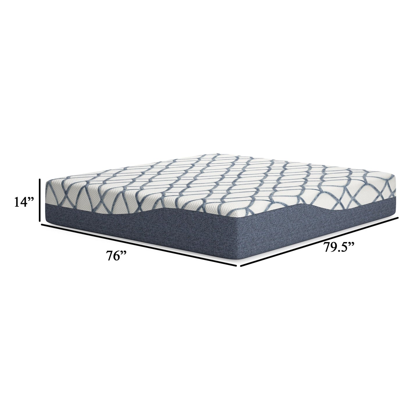 Materasso Himy King, memory foam ad alta densità, 14 pollici Cool Comfort