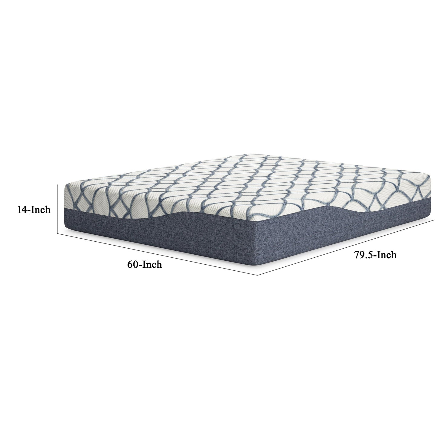 Materasso Himy Queen, memory foam ad alta densità, 14 pollici Cool Comfort