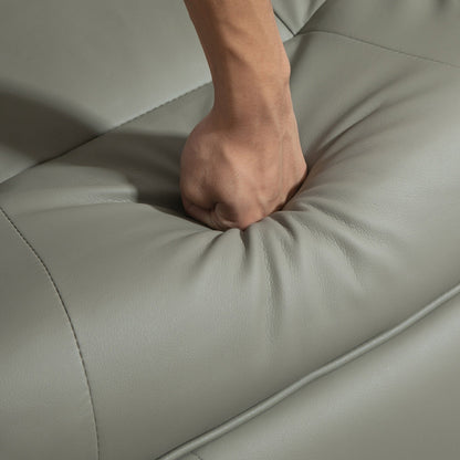 Poltrona reclinabile HomCom in similpelle con base girevole regolabile manualmente e poggiapiedi comodo e rilassante