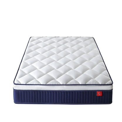 Materasso a molle per la casa Materasso ibrido medio in una scatola con molle insacchettate certificate Certipur-Us e isolamento del movimento