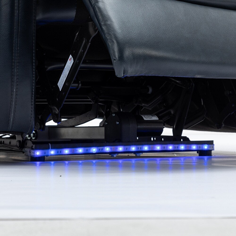 Poltrona reclinabile elettrica per home theater, in pelle PU, con altoparlante BT, USB