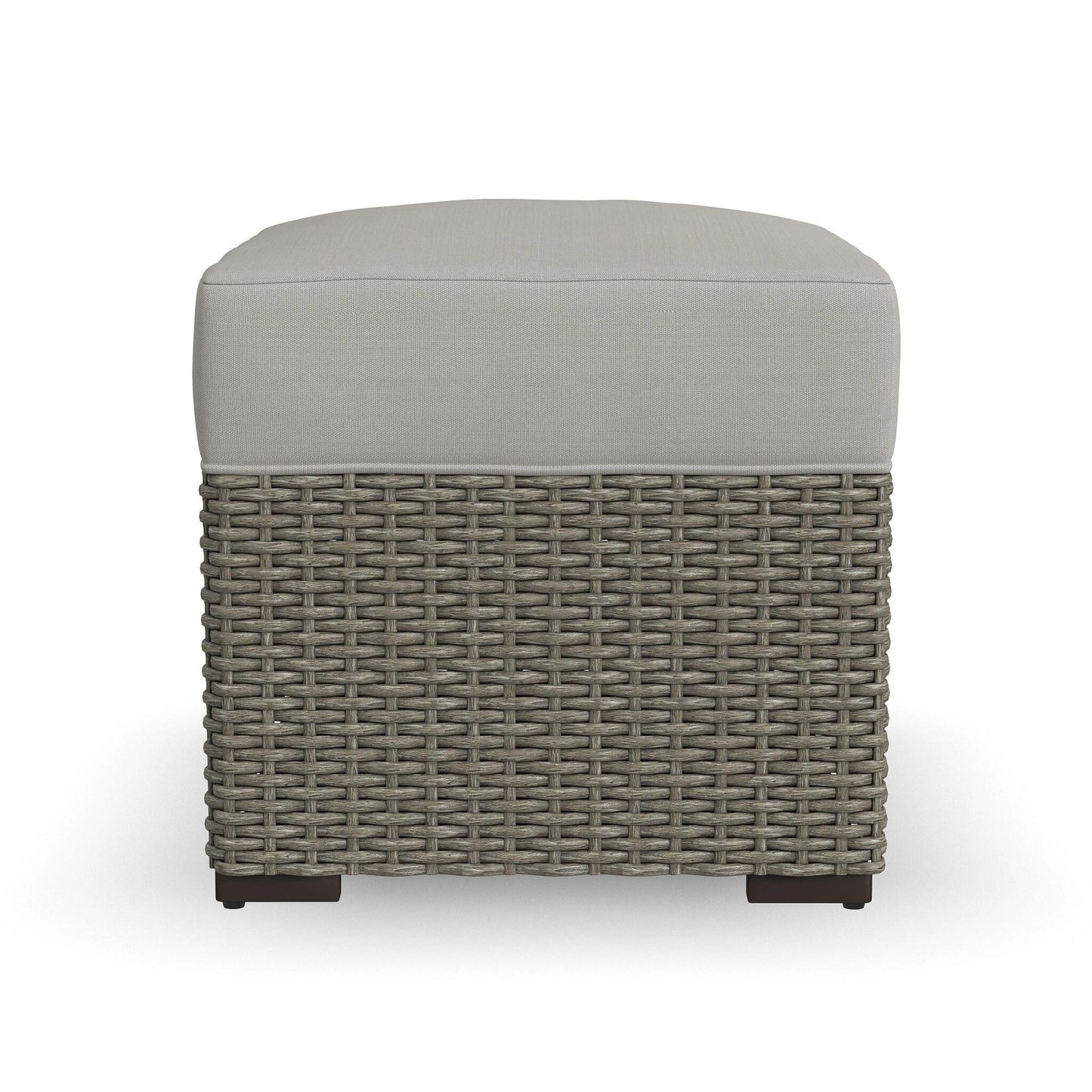 Set di 4 poltrone e pouf da esterno Boca Raton di Homestyles con cuscini