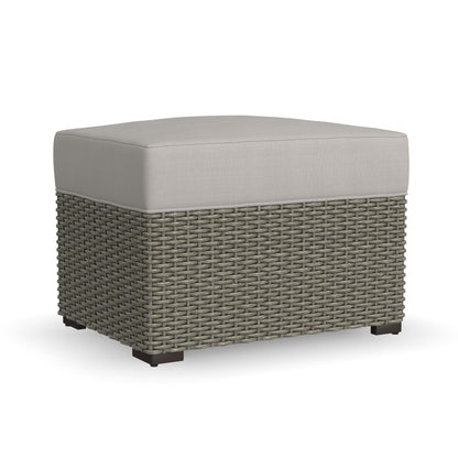 Set di 4 poltrone e pouf da esterno Boca Raton di Homestyles con cuscini