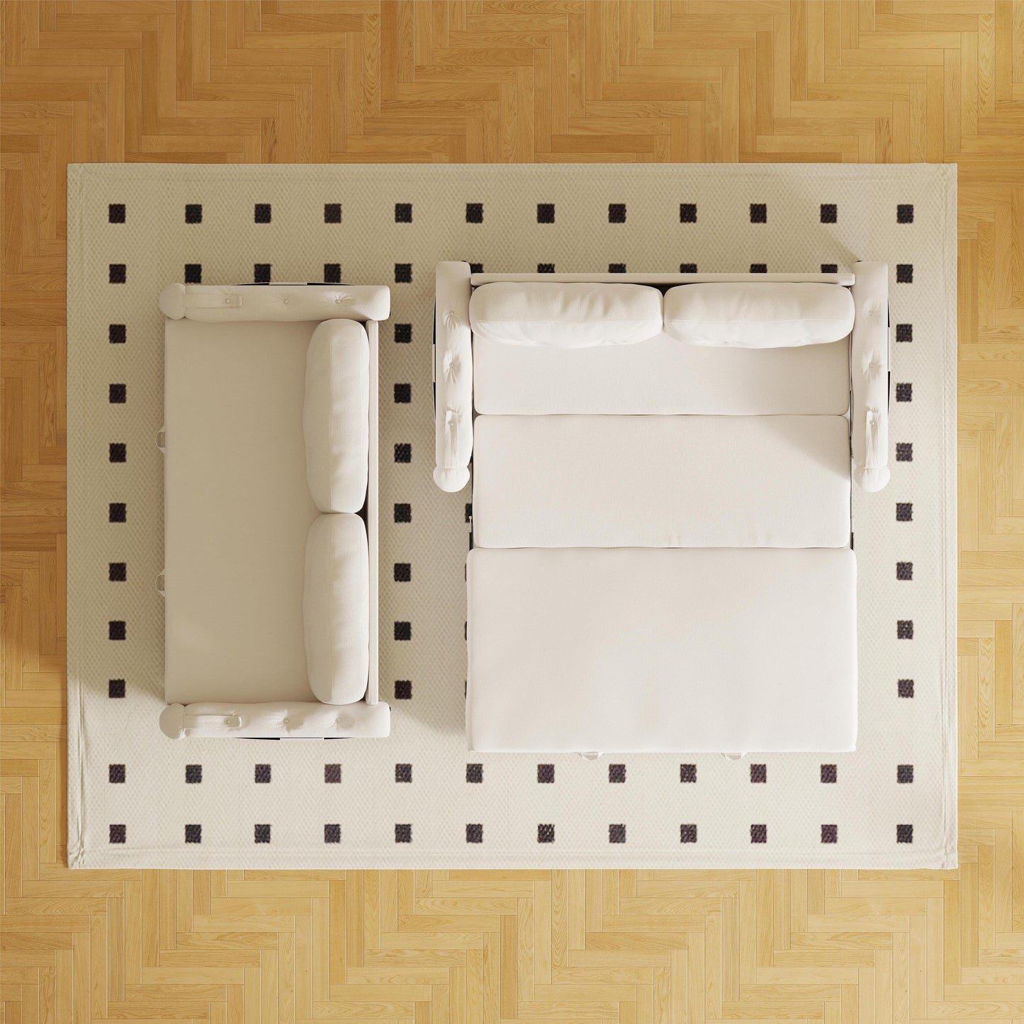 Divano letto matrimoniale Homylin in velluto da 66,2 pollici con contenitore