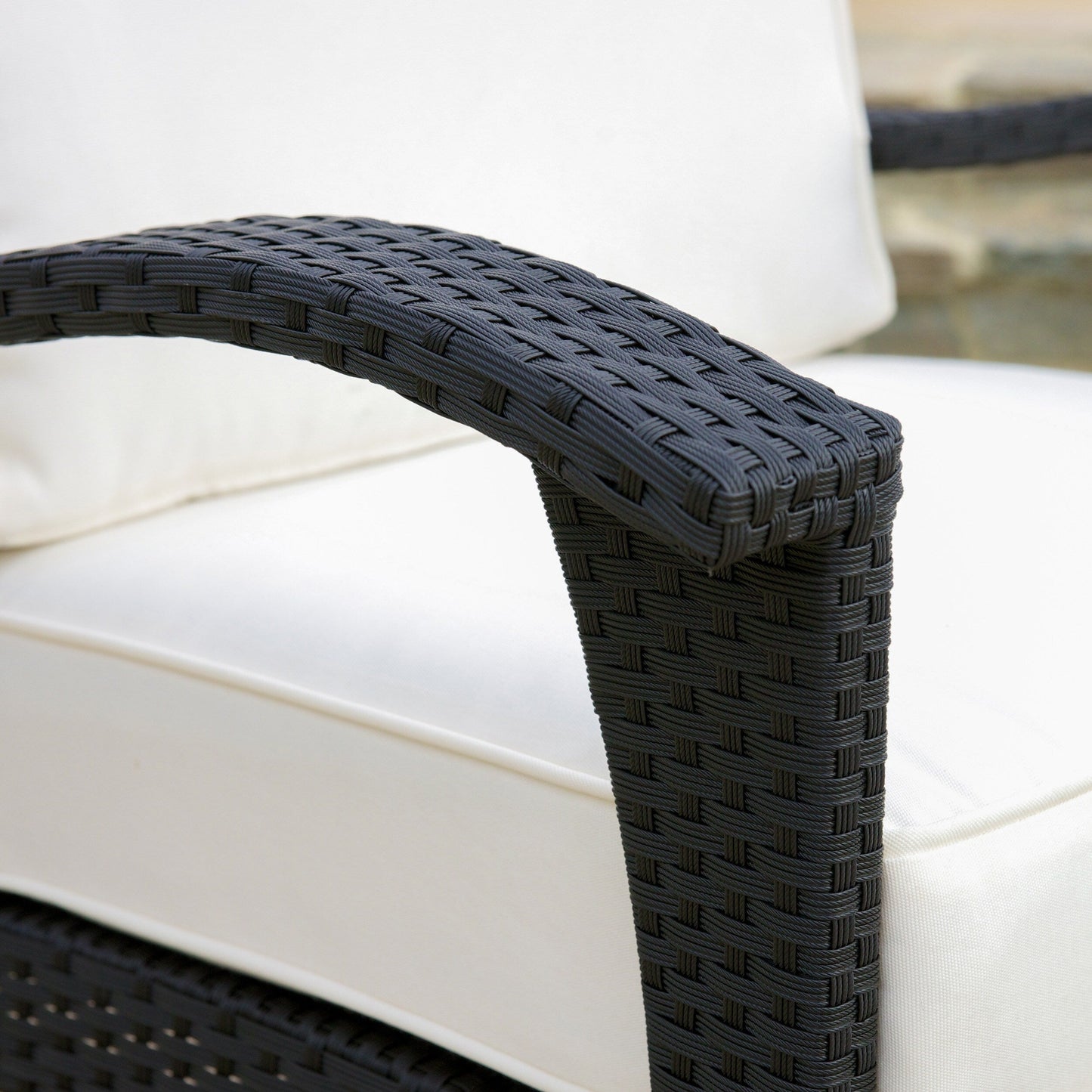 Set di 4 sedute imbottite in vimini Honolulu Outdoor di Christopher Knight Home