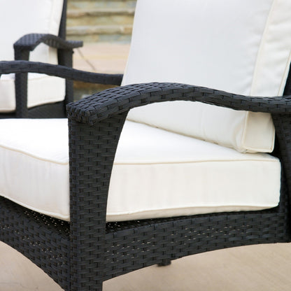 Set di 4 sedute imbottite in vimini Honolulu Outdoor di Christopher Knight Home