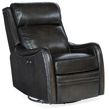 Hooker Furniture RC234-PSWGL Stark 28 Wide Leather Swivel Power