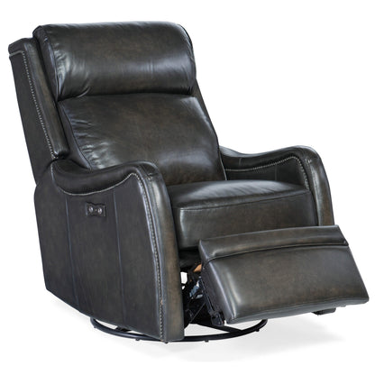Hooker Furniture RC234-PSWGL Stark 28 Wide Leather Swivel Power