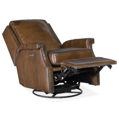 Hooker Furniture RC379-PSWGL Collin 31 Wide Leather Swivel Power