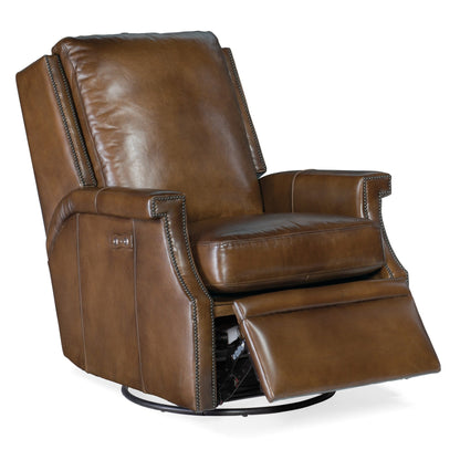 Hooker Furniture RC379-PSWGL Collin 31 Wide Leather Swivel Power