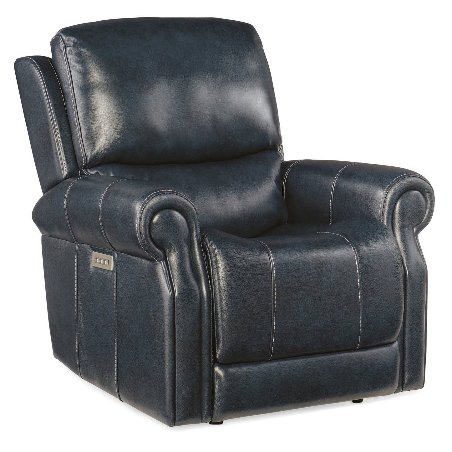 Hooker Furniture RC602-PHZL-POWER-RECLINER Eisley 39 Wide Leather - Sorrento Night Seas