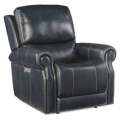 Hooker Furniture RC602-PHZL-POWER-RECLINER Eisley 39 Wide Leather - Sorrento Night Seas