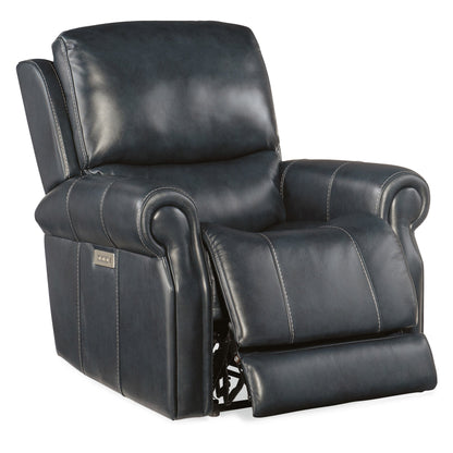 Hooker Furniture RC602-PHZL-POWER-RECLINER Eisley 39 Wide Leather - Sorrento Night Seas