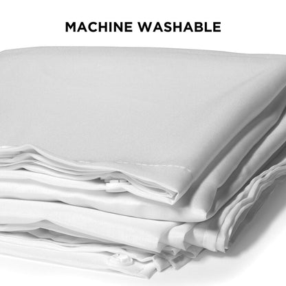 Hookless It's A Snap - Rivestimento di ricambio per tenda da doccia in tessuto resistente all'acqua, per tenda senza ganci