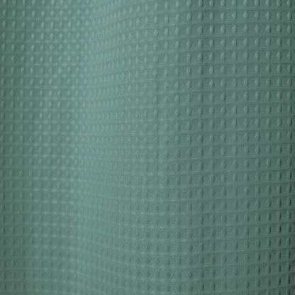 Tenda da doccia 3 in 1 a nido d'ape senza ganci con finestra superiore trasparente, anelli flessibili e fodera in tessuto