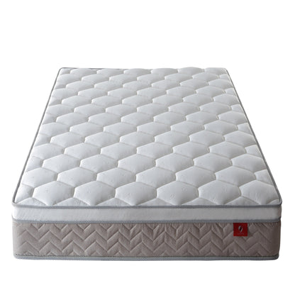 Materasso ibrido Eurotop con memory foam in gel, isolamento del movimento, molle insacchettate singolarmente, materasso antidecubito