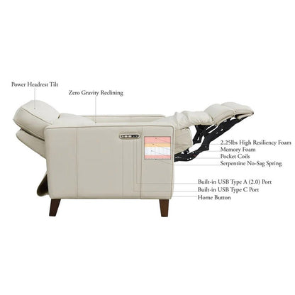 Poltrona reclinabile Hydeline Ashby Zero Gravity con poggiatesta elettrico