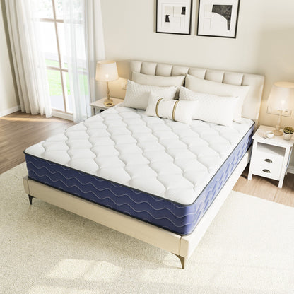 Materasso ibrido rigido SweDrea da 10 pollici, rinfrescante e traspirante con CertiPUR-US, SGS e OEKO-TEX