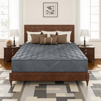 Materasso ibrido a molle insacchettate SweDrea da 10 pollici con memory foam in gel e cuscino rigido, certificato CertiPUR-US, SGS e OEKO-TEX